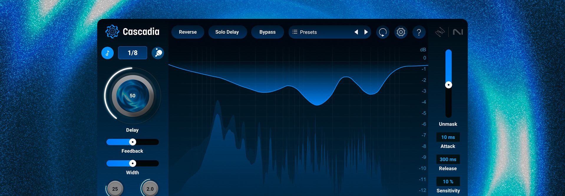 Introducing Cascadia, your intelligent delay plugin