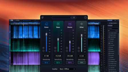 Cleaner, easier stem separation with Music Rebalance in RX 12
