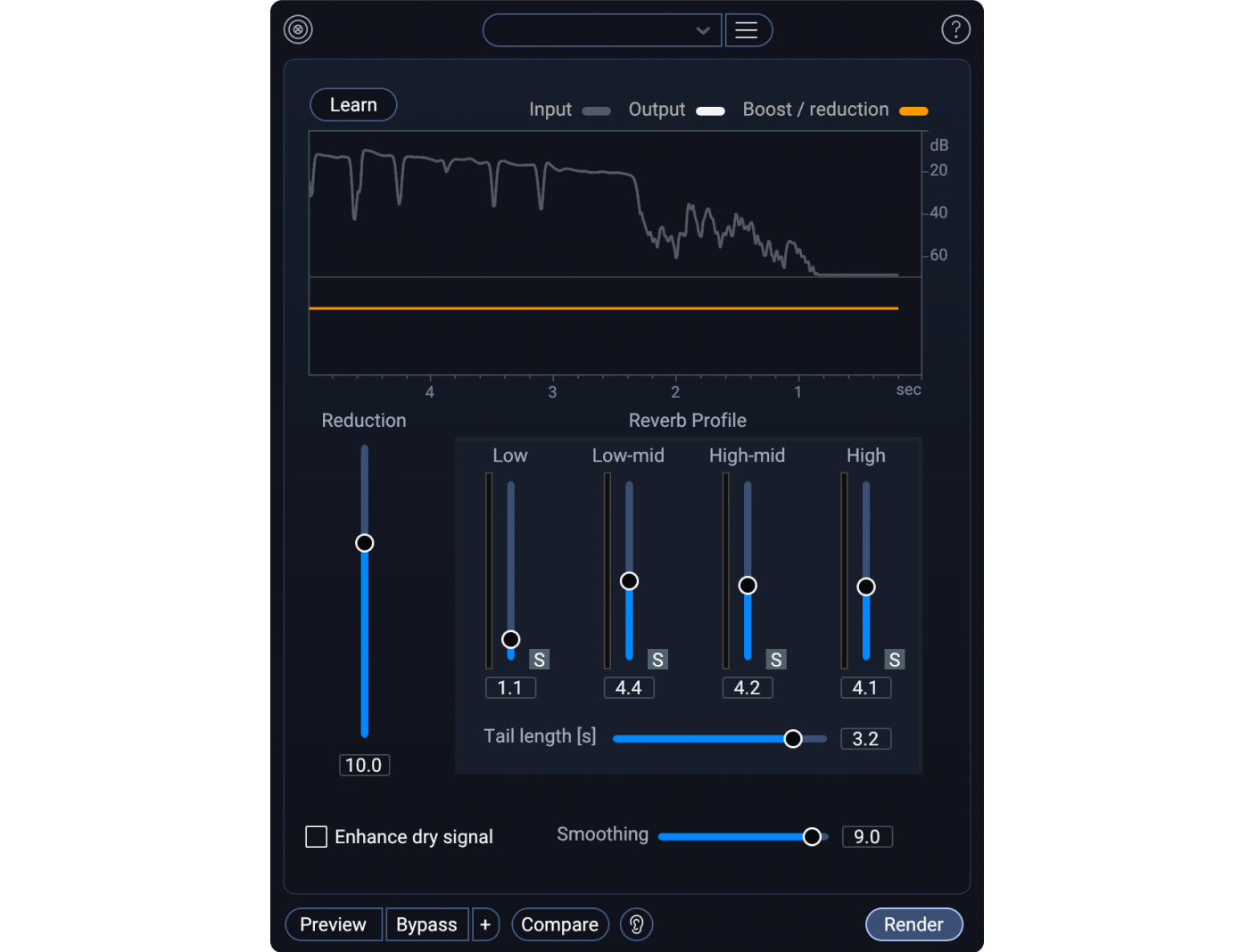 De-reverb